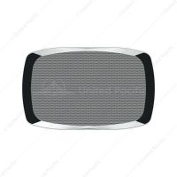 Chrome Rectangular Speaker Cover For Peterbilt 389 (2008+), 388 (2008-2014),& 335 (2006-2014)