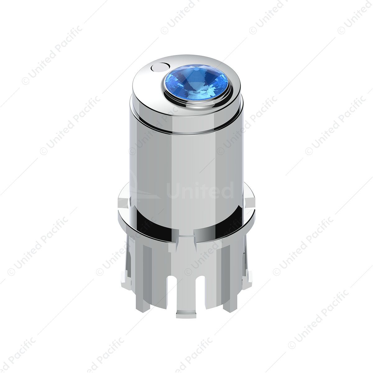 Center A/C Control Knob For 2006+ Kenworth - Blue Crystal