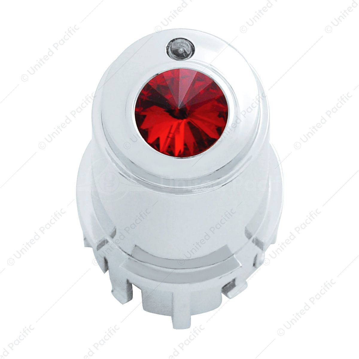 Center A/C Control Knob For 2006+ Kenworth - Red Crystal