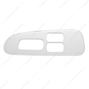 Chrome Plastic Window Switch Trim For 2008+ Peterbilt 389/388- Driver (3 Openings)