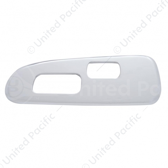 Chrome Plastic Window Switch Trim For 2008+ Peterbilt 389/388- Driver (2 Openings)