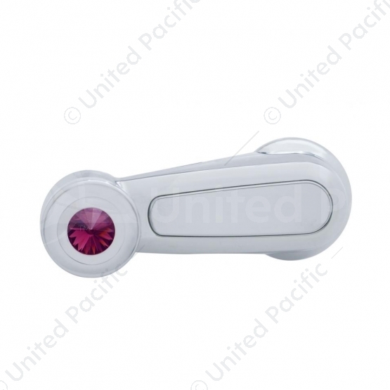 Window Crank With Purple Crystal For Peterbilt (2006+)