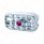 Chrome Plastic A/C Vent With Color Crystal For Peterbilt (2006+) - Purple Crystal
