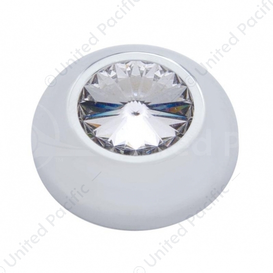 Compartment Knob Cover For 2006+ Peterbilt - Clear Crystal (Card of 2)