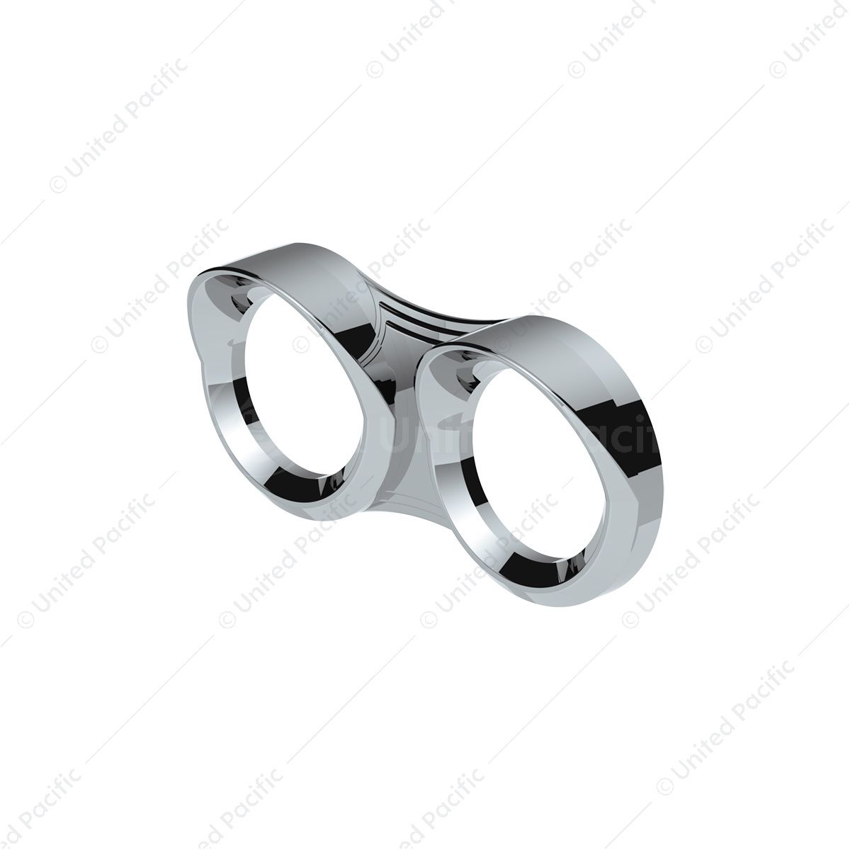 2 Gauge Cluster Cover With Visor For 2006+ Peterbilt - Horizontal