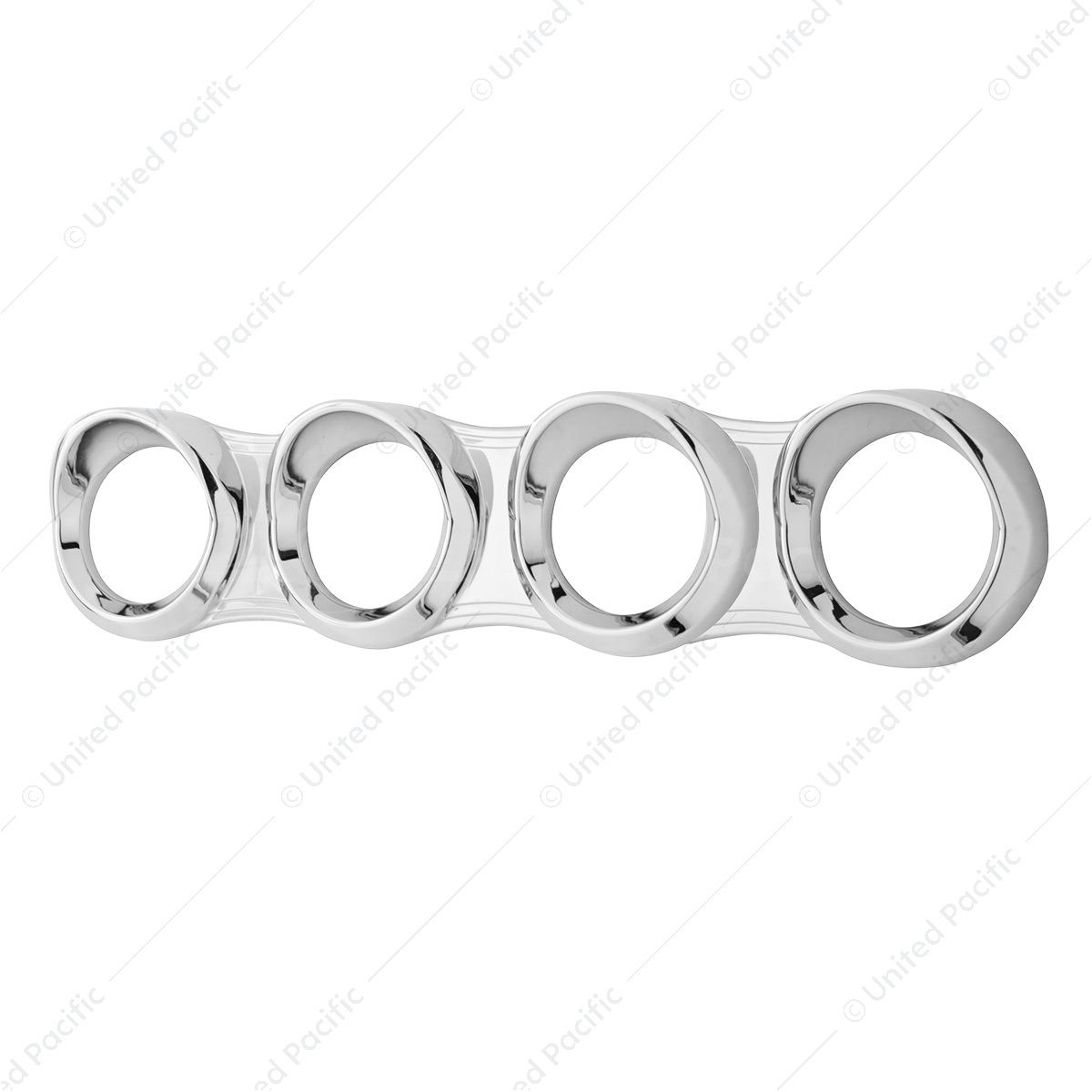 4 Gauge Cluster Cover With Visor For 2006+ Peterbilt - Horizontal