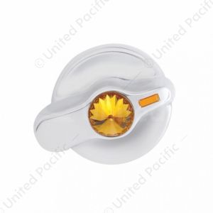 Signature Series A/C Control Knob With Color Crystal For International Trucks - Amber Crystal