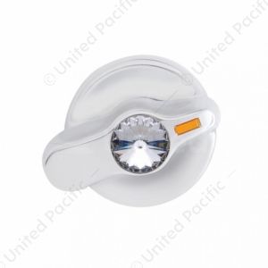 Signature Series A/C Control Knob With Color Crystal For International Trucks - Clear Crystal