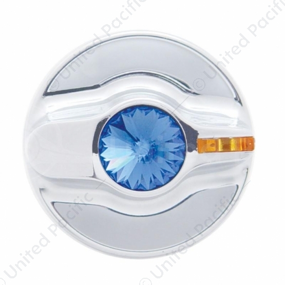Signature A/C Control Knob For Kenworth - Blue Crystal