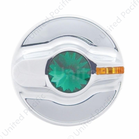 Signature A/C Control Knob For Kenworth - Green Crystal