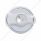Chrome Plastic A/C Control Knob For 2005 & Older Peterbilt- Clear Crystal