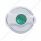 Chrome Plastic A/C Control Knob For 2005 & Older Peterbilt- Green Crystal