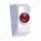 Chrome Rocker Switch Plug With Red Crystal For 2006+ Kenworth (Card Of 2)