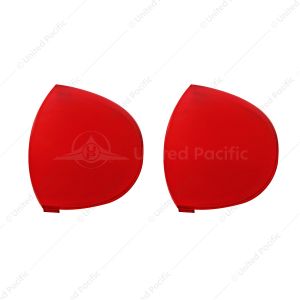 Round Dome Light Lens For 2006+ Kenworth  - Red (Card of 2)