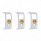 Rocker Switch Cover With Amber Crystal For 2006+ Kenworth (Card Of 3)