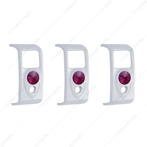 Rocker Switch Cover With Color Crystal For 2006+ Kenworth (3-Pack)