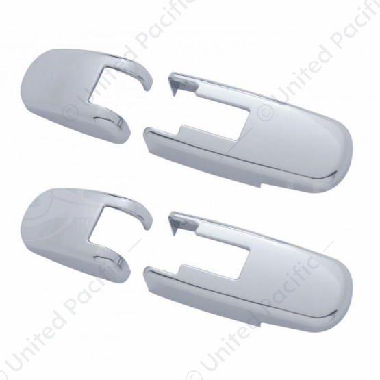 Chrome Hood Latch Cover Set For Kenworth T660 (2008-2016) And Peterbilt 386 (2006-2016)