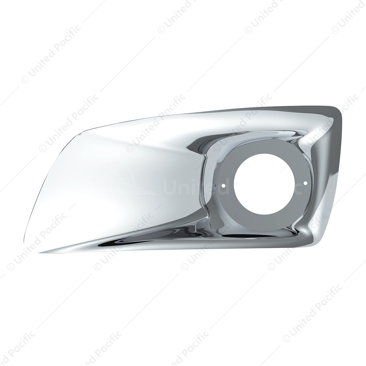 Chrome Plastic Fog Light Cover With Cab Light Opening For 2007-2017 KW T660 - Driver