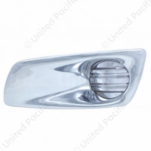 Chrome Plastic Fog Light Cover Without Light Opening For 2008-2017 Kenworth T660 - Driver