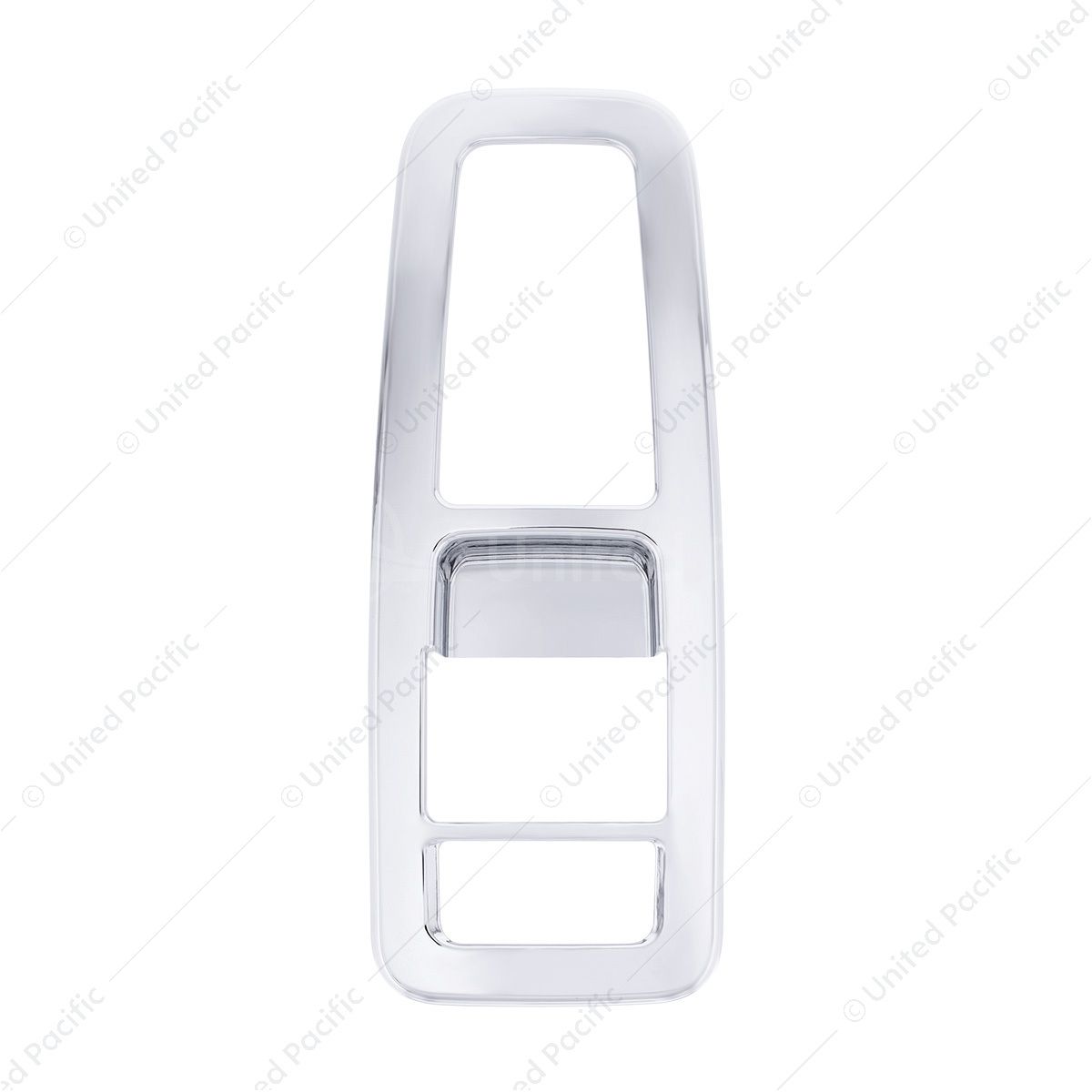 Chrome Plastic Door Switch Cover For 2013-2024 Kenworth T680-Driver (With Power Mirrors)