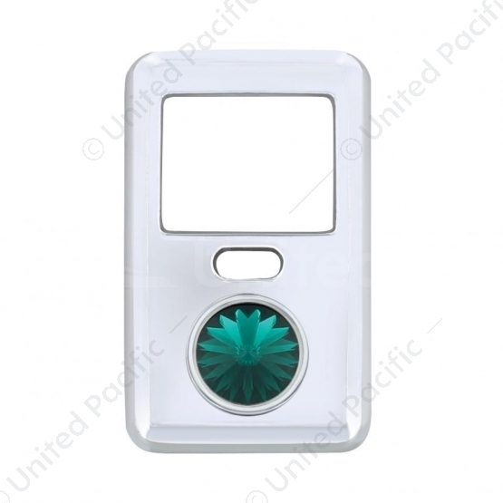Rocker Switch Cover With Crystal For 1998-2018 Volvo VNL - Green