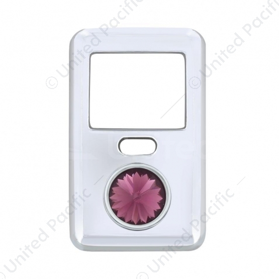 Rocker Switch Cover With Crystal For 1998-2018 Volvo VNL - Purple