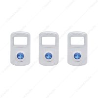 Rocker Switch Cover For Kenworth/Peterbilt - Blue Crystal (Card of 3)