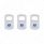 Rocker Switch Cover For Kenworth/Peterbilt - Blue Crystal (Card of 3)