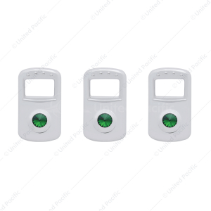 Rocker Switch Cover For Kenworth/Peterbilt - With Color Crystal (Card of 3)