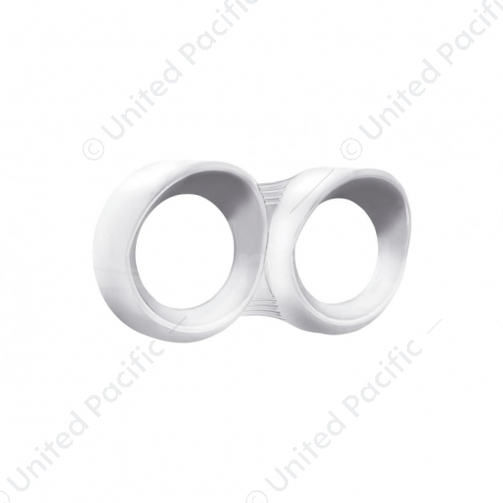 2 Gauge Cluster Cover With Visor For Peterbilt (2005 & Older)- Horizontal