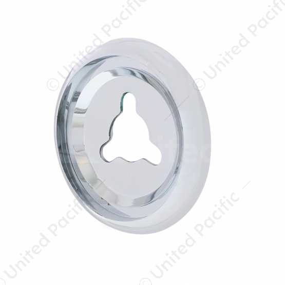 Chrome Peterbilt Dash Data Display Module Control Knob Bezel