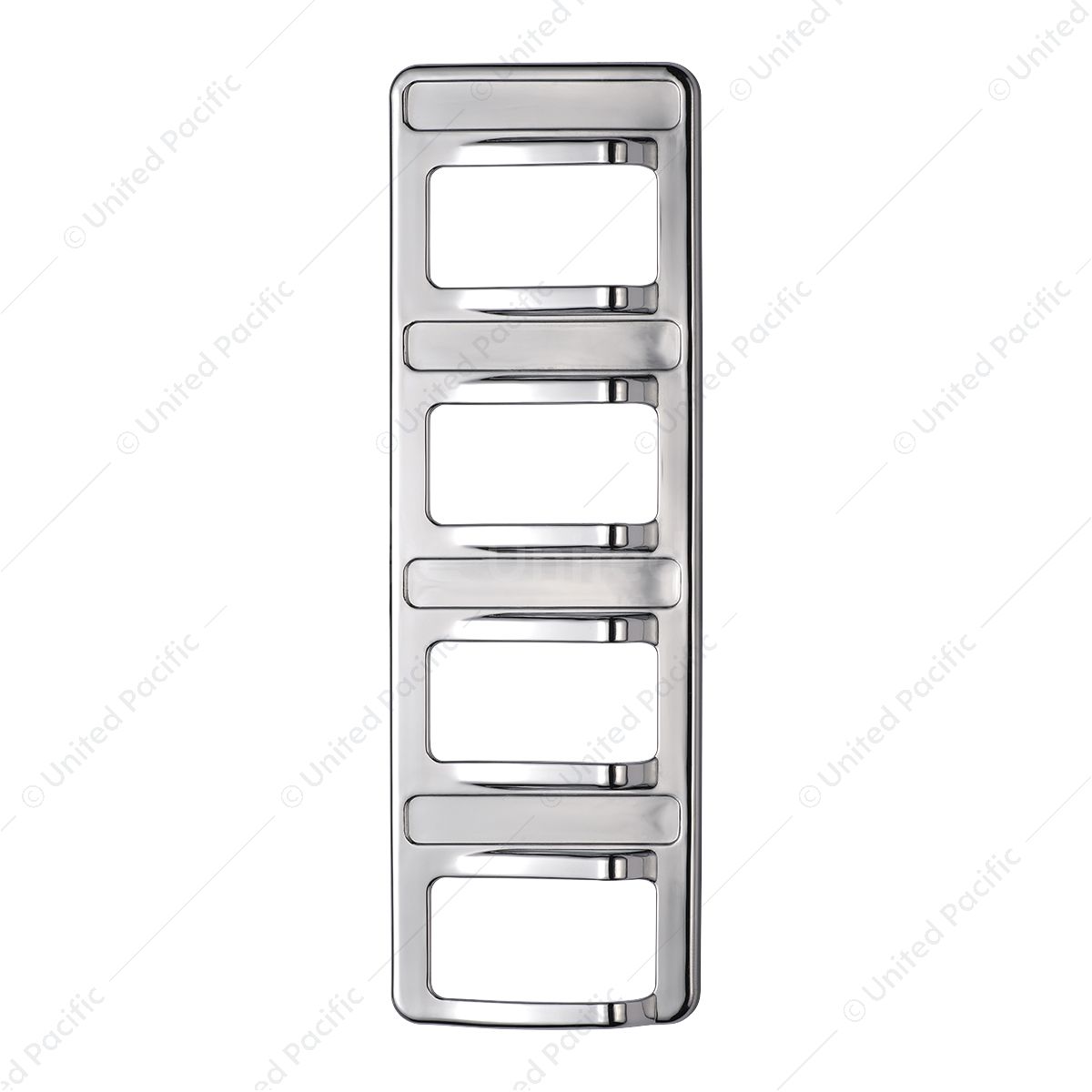 Chrome 4-Rocker Switch Cover For Peterbilt 579 (2012-2019) & 567 (2014-2019)- 4 Switches