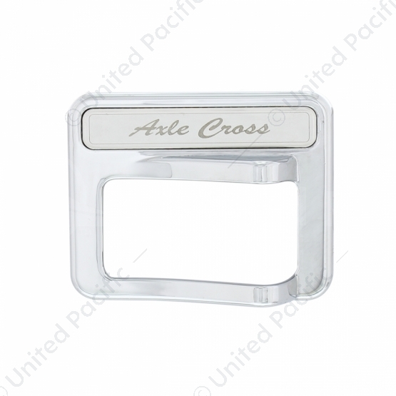 Chrome Rocker Switch Cover For Peterbilt 579 (2013-2019) & 567 (2014-2018)- Axle Cross
