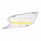 Chrome Air Intake Grille With LED GloLight For 2012-2021 Peterbilt 579 (Driver) - Amber LED/Clear Le