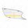 Chrome Air Intake Grille With LED GloLight For 2012-2021 Peterbilt 579 (Passenger) - Amber LED/Clear