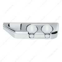 Chrome Center Cup Holder Panel For Freightliner Columbia (2003-2011) & Century/Coronado (2002-2010)