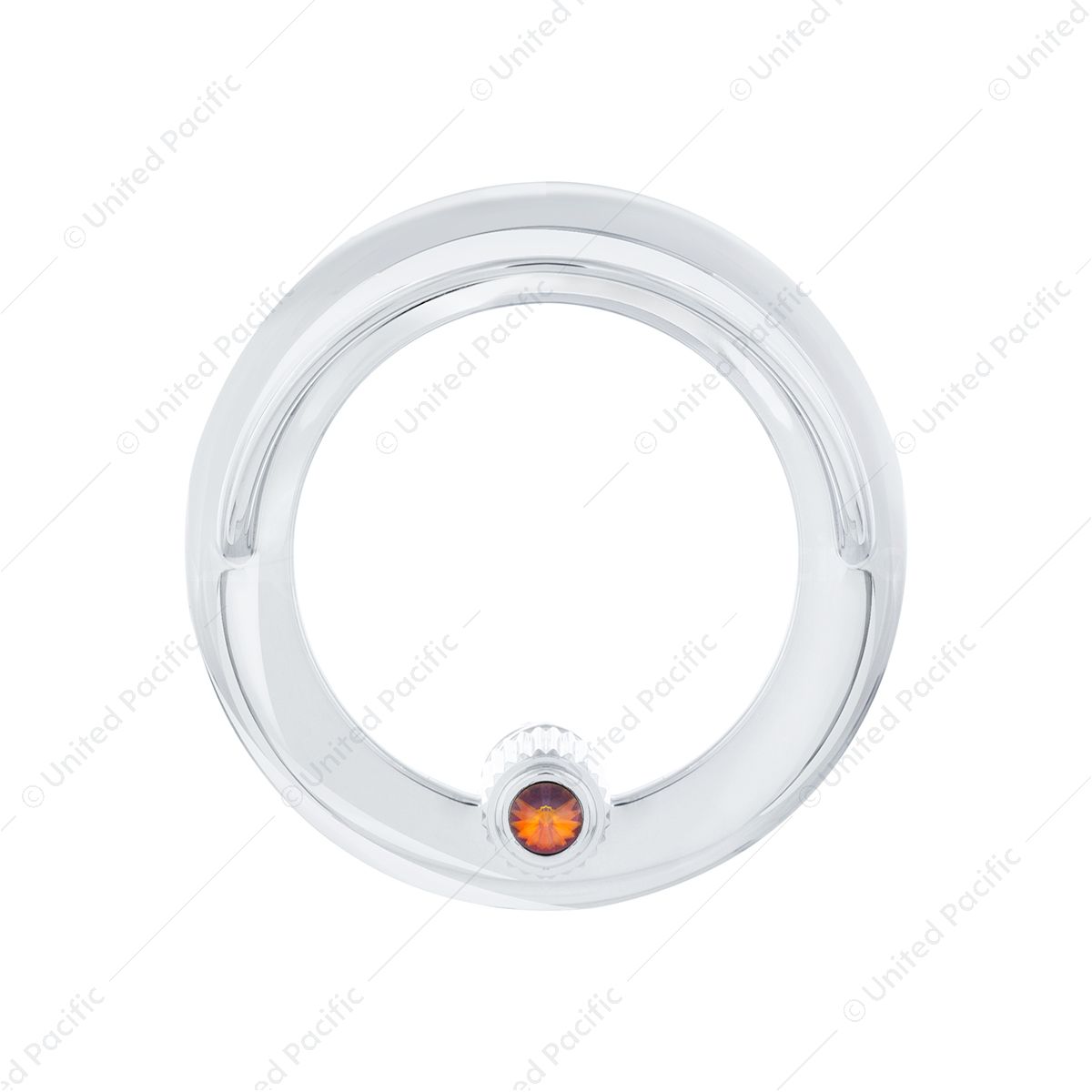 Clock Bezel With Visor For Freightliner Century/Coronado/Columbia - Copper Color Crystal