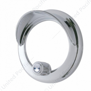 Clock Bezel With Visor & Color Crystal For Freightliner Century/Coronado/Columbia