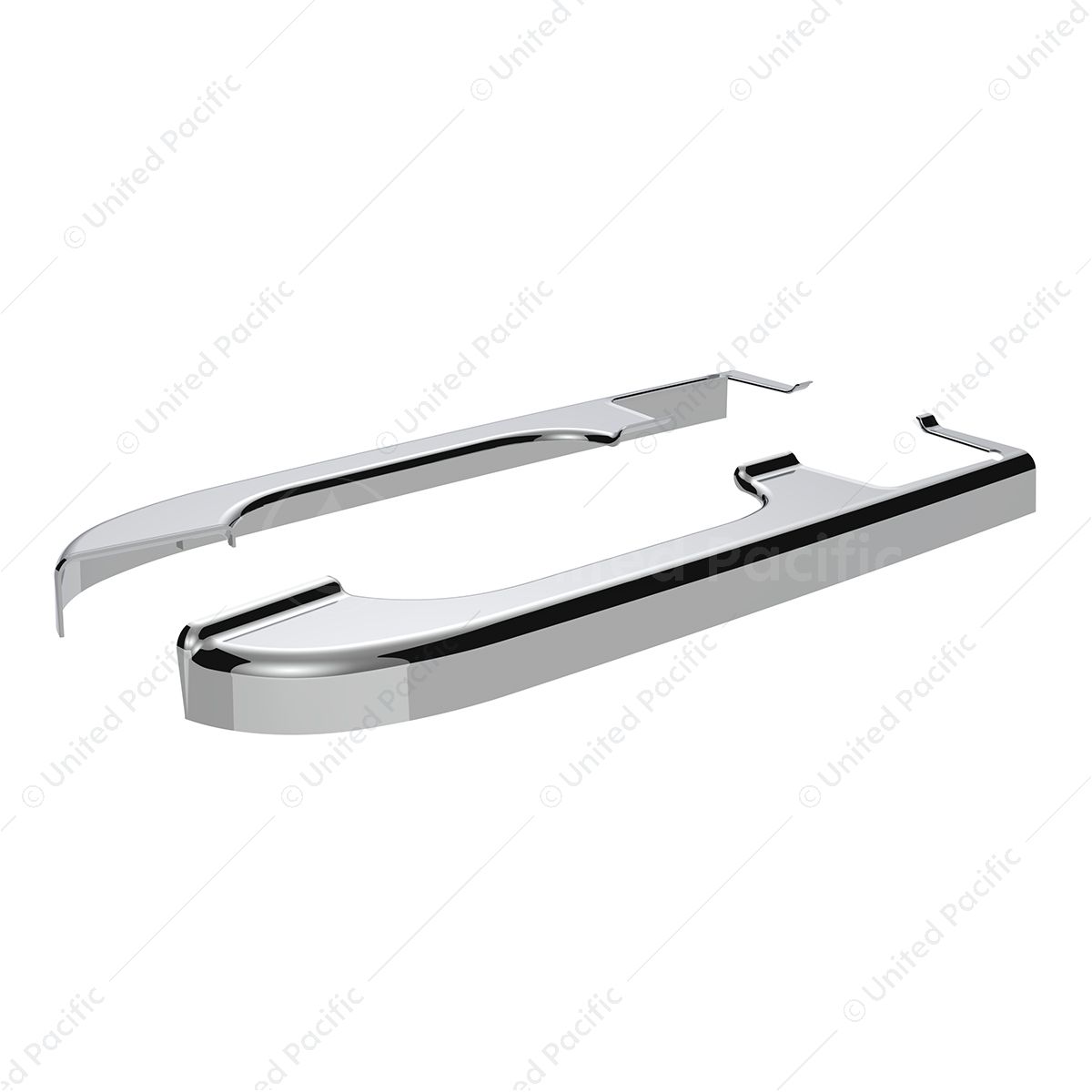 Chrome Plastic Door Armrest Covers For Freightliner Columbia (2001-2012) (Pair)