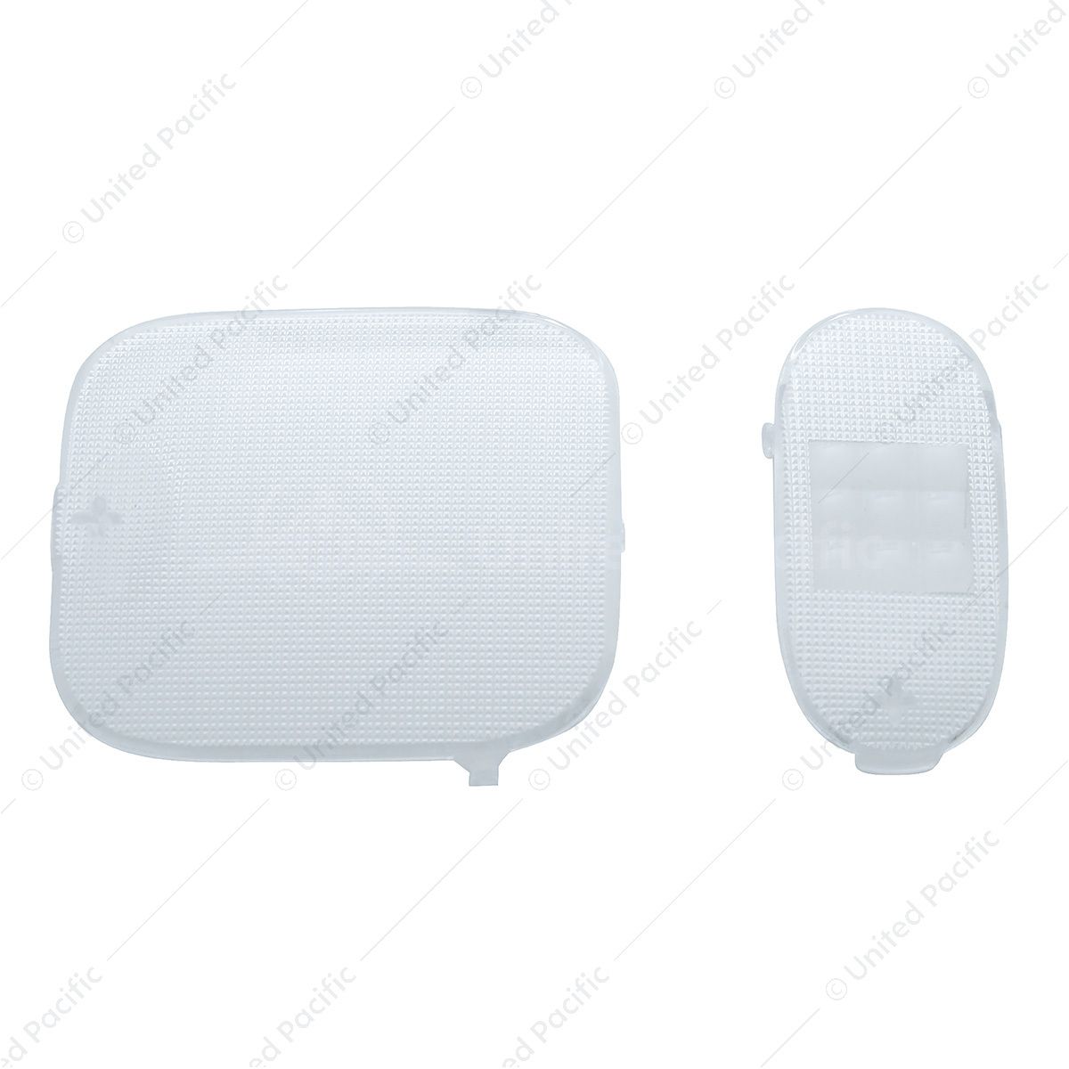 Dome Light Lens 2-Piece Set For 2006+ Freightliner Columbia And Coronado - Clear