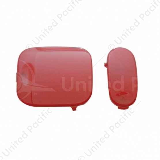 Dome Light Lens 2-Piece Set For 2006+ Freightliner Columbia And Coronado - Red
