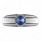 Trailer Brake Cover W/Crystal For Freightliner Century 1996-2011, Columbia 2001-2017- Blue Crystal