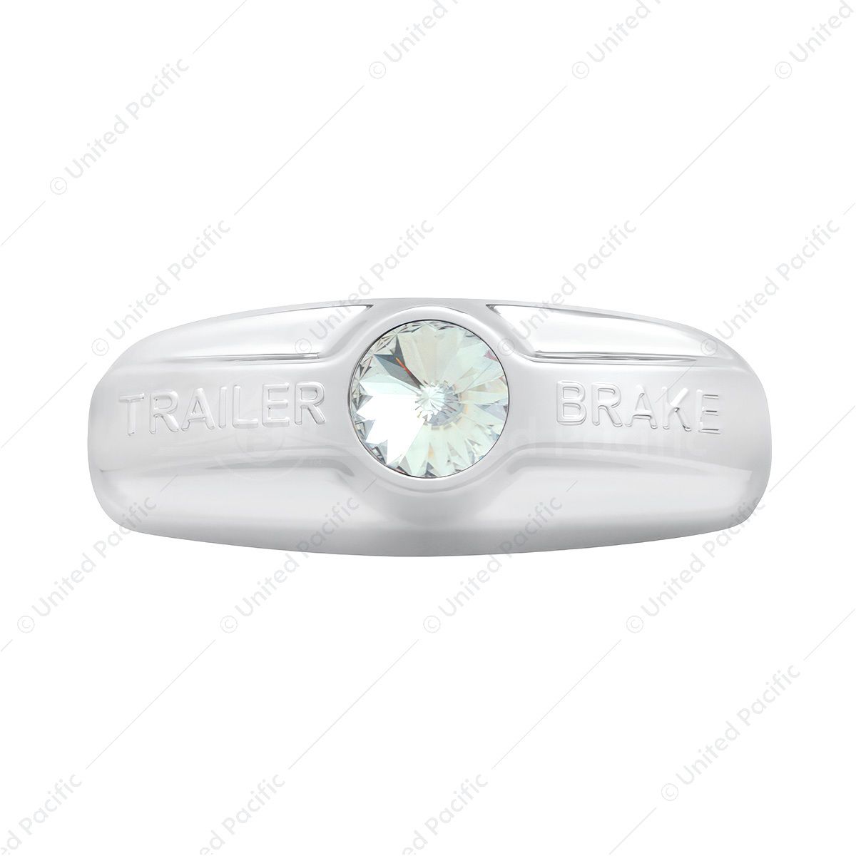 Trailer Brake Cover W/Crystal For Freightliner Century 1996-2011, Columbia 2001-2017- Clear Crystal