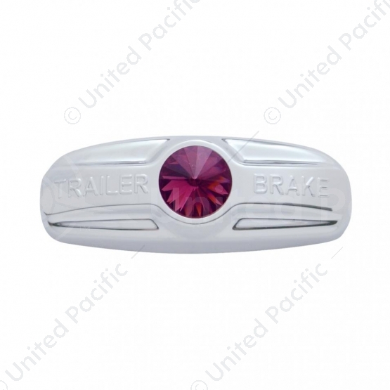 Trailer Brake Cover W/Crystal For Freightliner Century 1996-2011, Columbia 2001-2017- Purple Crystal