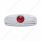 Trailer Brake Cover W/Crystal For Freightliner Century 1996-2011, Columbia 2001-2017- Red Crystal