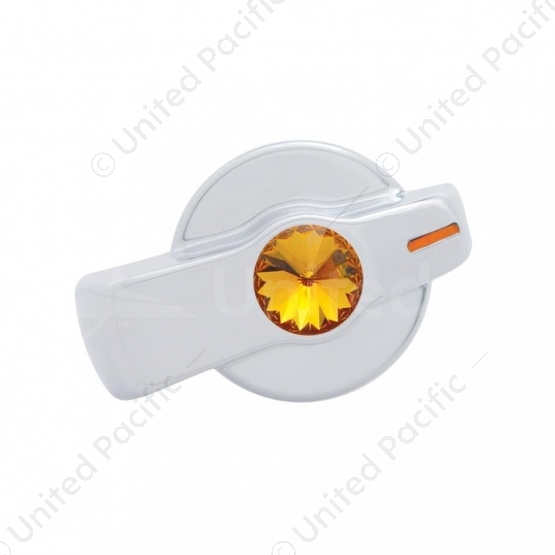 A/C Knob (Newer Model) With Amber Crystal For 2005-2010 Freightliner