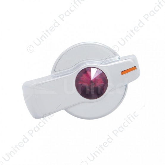 A/C Knob (Newer Model) With Purple Crystal For 2005-2010 Freightliner