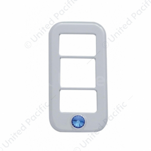 Rocker Switch Cover With 3 Openings & Color Crystal For Freightliner (3-Pack)