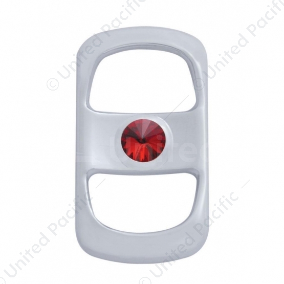 Rocker Switch Cover With Red Crystal For Freightliner (3-Pack)