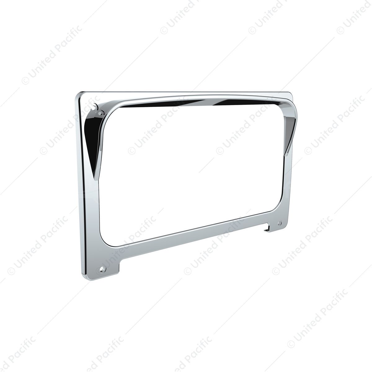 Chrome Plastic Center Gauge Cluster Cover With Visor For 2001-2016 Freightliner Columbia